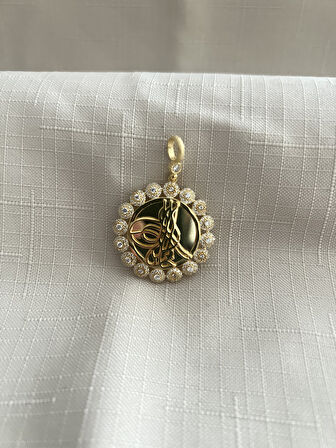 OSMANLI TUĞRASI 925 AYAR GÜMÜŞ KADIN KOLYE UCU