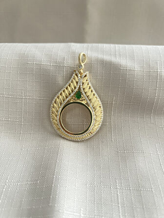 OSMANLI TUĞRASI 925 AYAR GÜMÜŞ KADIN KOLYE UCU