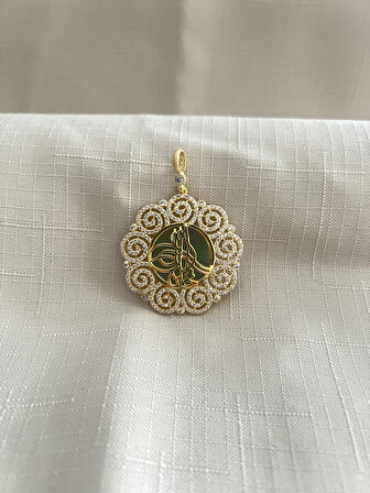 OSMANLI TUĞRASI 925 AYAR GÜMÜŞ KADIN KOLYE UCU