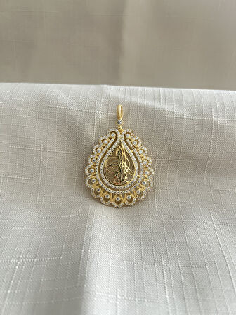 OSMANLI TUĞRASI 925 AYAR GÜMÜŞ KADIN KOLYE UCU