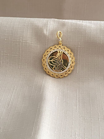 OSMANLI TUĞRASI DAMLA MODEL 925 AYAR GÜMÜŞ KADIN KOLYE UCU