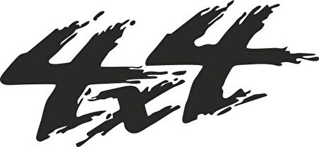 4X4 Off Road Ofroad Siyah Renk 30 CM Sticker Yapıştırma