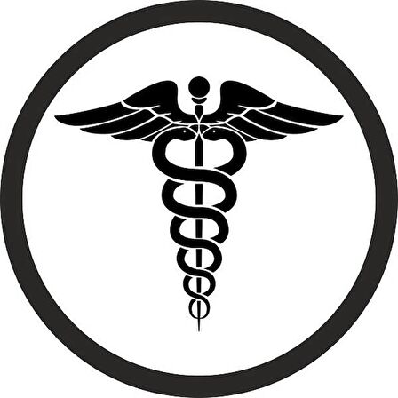 2 Adet Doktor Logosu Sticker Yapıştırma 10 CM Renkli Su Geçirmez