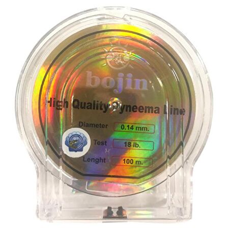 DFT Bojin Dyneema İp Misina 100 m - 0.14 mm Yeşil