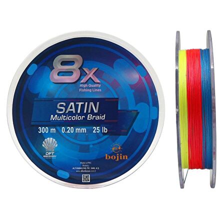 DFT Bojin 8X Satin M.Color İp Misina 0.20 mm 300 m