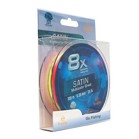 DFT Bojin 8X Satin M.Color İp Misina 0.20 mm 300 m