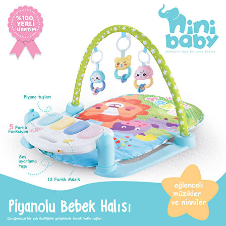 Erdem Oyuncak Ninibaby Piyanolu Oyun Halısı