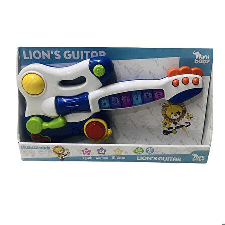 Nini Baby Gitar Lion Işıklı Sesli Müzikli ER-206