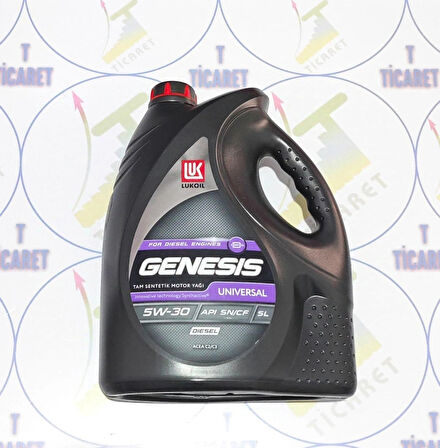 LUKOIL Genesis 5w-30 Universal Tam Sentetik Motor Yağı - 5 Litre