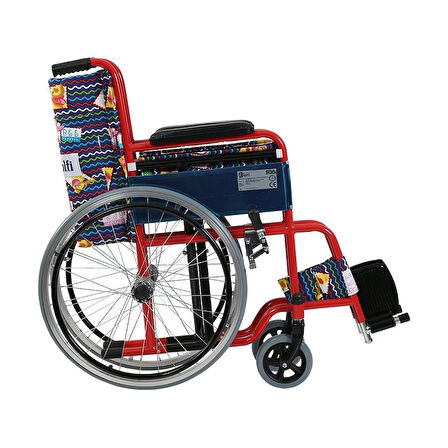 Golfi Pediatrik Tekerlekli Sandalye | Çelik Gövde, Katlanabilir Yapı, PVC Tekerlek G100C