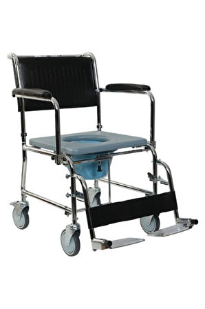 GOLFİ G-125 Banyo Tuvalet Tekerlekli Sandalye Commode Wheelchair