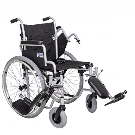 Golfi Standart Manuel Tekerlekli Sandalye | Çelik Gövde, PU Tekerlek, Katlanabilir Tasarım G131