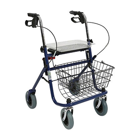 Loco Alüminyum Rollatör | Katlanabilir, Frenli Oturaklı Yapısıyla Güvenli Mobilite Yardımcısı PR-882