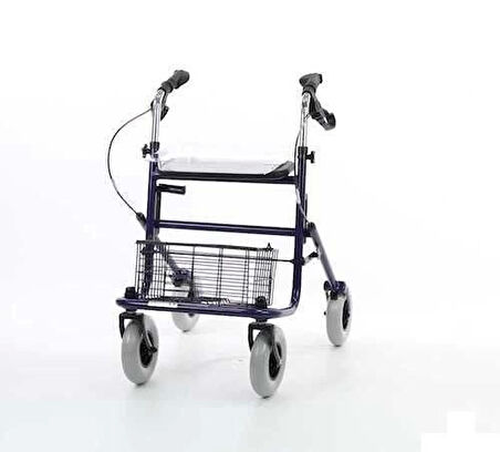 Loco Alüminyum Rollatör | Katlanabilir, Frenli Oturaklı Yapısıyla Güvenli Mobilite Yardımcısı PR-882