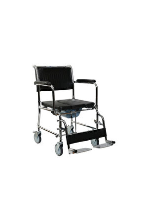 GOLFİ G-125a Banyo Tuvalet Tekerlekli Sandalye / Commode Wheelchair
