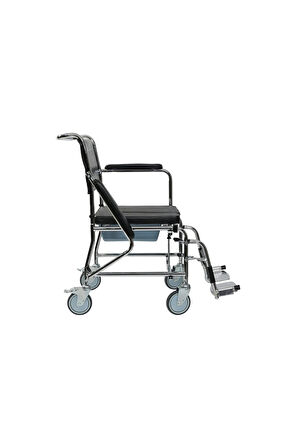GOLFİ G-125a Banyo Tuvalet Tekerlekli Sandalye / Commode Wheelchair