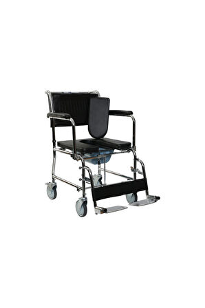 GOLFİ G-125a Banyo Tuvalet Tekerlekli Sandalye / Commode Wheelchair