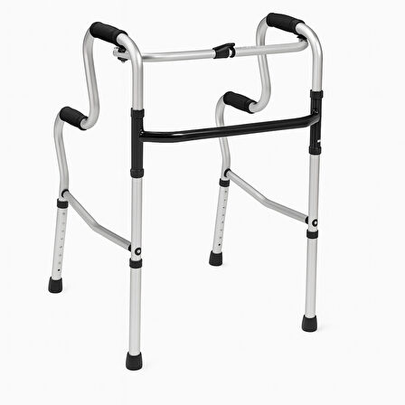 Alüminyum Kademeli Walker | Hafif, Katlanabilir ve Ergonomik Yapısıyla Güvenli Yürüme Desteği