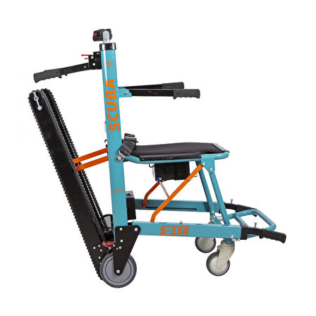 Scuba Merdiven Tırmanma Koltuğu Turkuaz | Akülü Sistemli Alüminyum Gövde S150