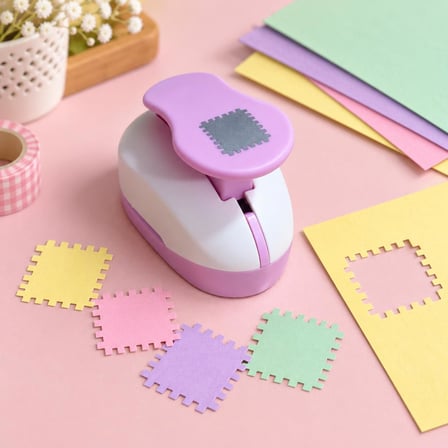 Ofisinn 1.5 İnç Pul Şekilli Delgeç Şekilgeç 3 x 2,7 cm Kağıt Karton EVA Uyumlu