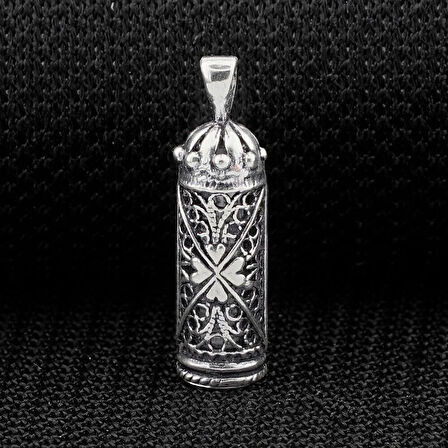 Tasarım Cevşen Dualı 925 Ayar Gümüş Erkek Kolye Ucu