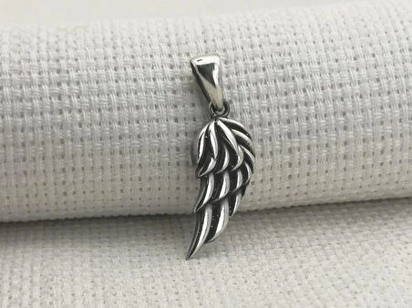 Kanat Tasarımlı 925 Ayar Gümüş Erkek Kolye Ucu