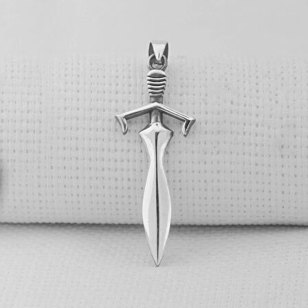 Klıc Tasarımlı  925 Ayar Gümüş Erkek Kolye Ucu