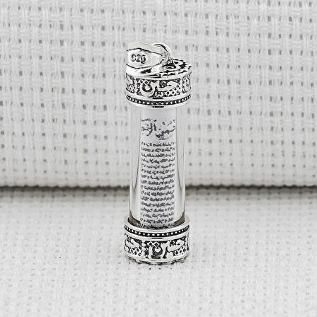 Cevşeni Kebir Dualı 925 Ayar Gümüş Erkek Kolye Ucu