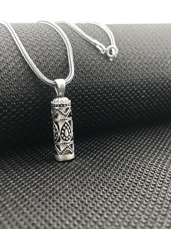 Cevşeni Kebir Dualı 925 Ayar Gümüş Erkek Kolye