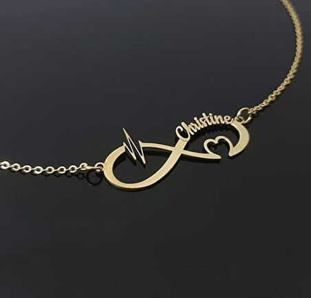 Kalbimin Ritmi 14 Ayar Altın Kolye