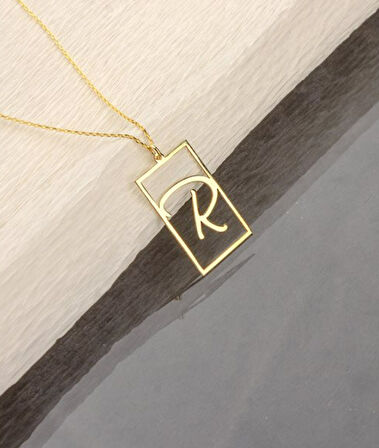 Harf 14 Ayar Altın Kolye