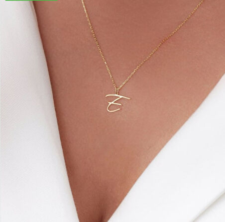 Harf 14 Ayar Altın Kolye