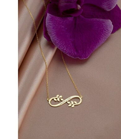 Sonsuzluk 14 Ayar Altın Kolye