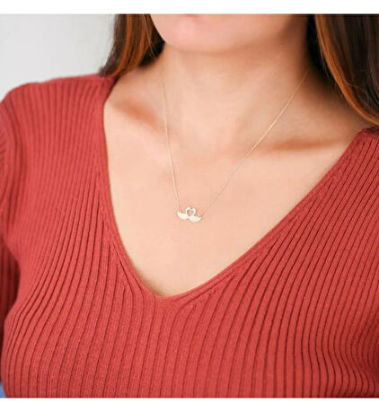 Kuğu 14 Ayar Altın Kolye