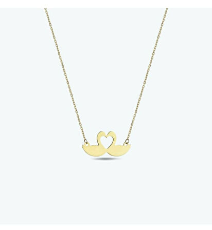 Kuğu 14 Ayar Altın Kolye