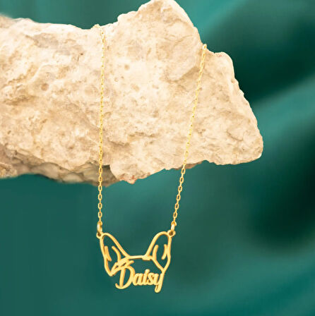 İsim Yazılı 14 Ayar Altın Kolye