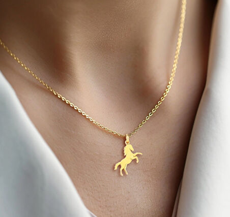 Unicorn 14 Ayar Altın Kolye