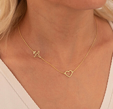 Sana Giden Yol 14 Ayar Altın Kolye