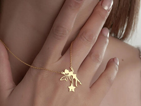 Melek 14 Ayar Altın Kolye