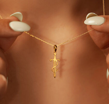 Kılıç 14 Ayar Altın Kolye