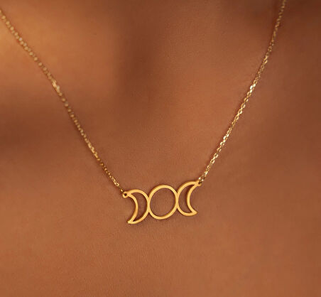 Hilal 14 Ayar Altın Kolye