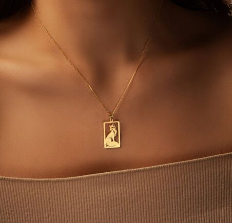 Alfa Kurt 14 Ayar Altın Kolye