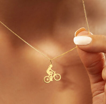 Bisiklet 14 Ayar Altın Kolye