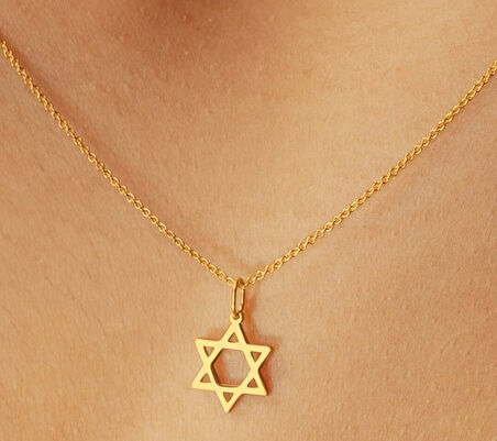 Davud Yıldızı 14 Ayar Altın Kolye
