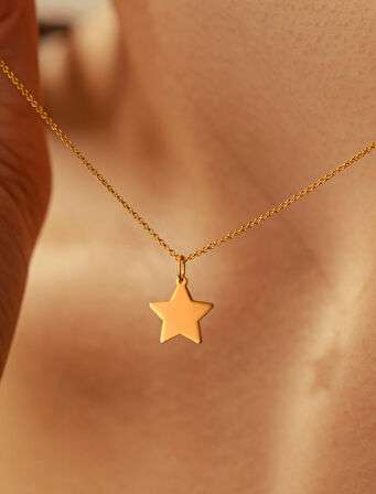 Yıldız 14 Ayar Altın Kolye