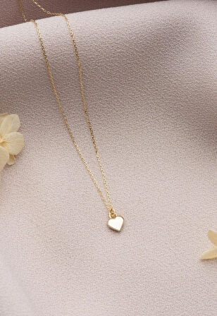 Kalp 14 Ayar Altın Kolye