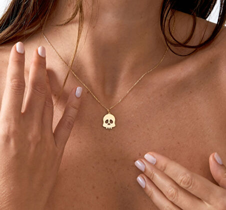 Kuru Kafa 14 Ayar Altın Kolye