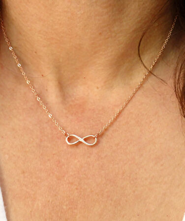 Sonsuzluk 14 Ayar Altın Kolye