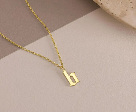 Harf 14 Ayar Altın Kolye