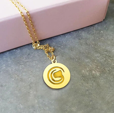 Kova Burç 14 Ayar Altın Kolye